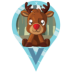 Reindeer Virtual Icon